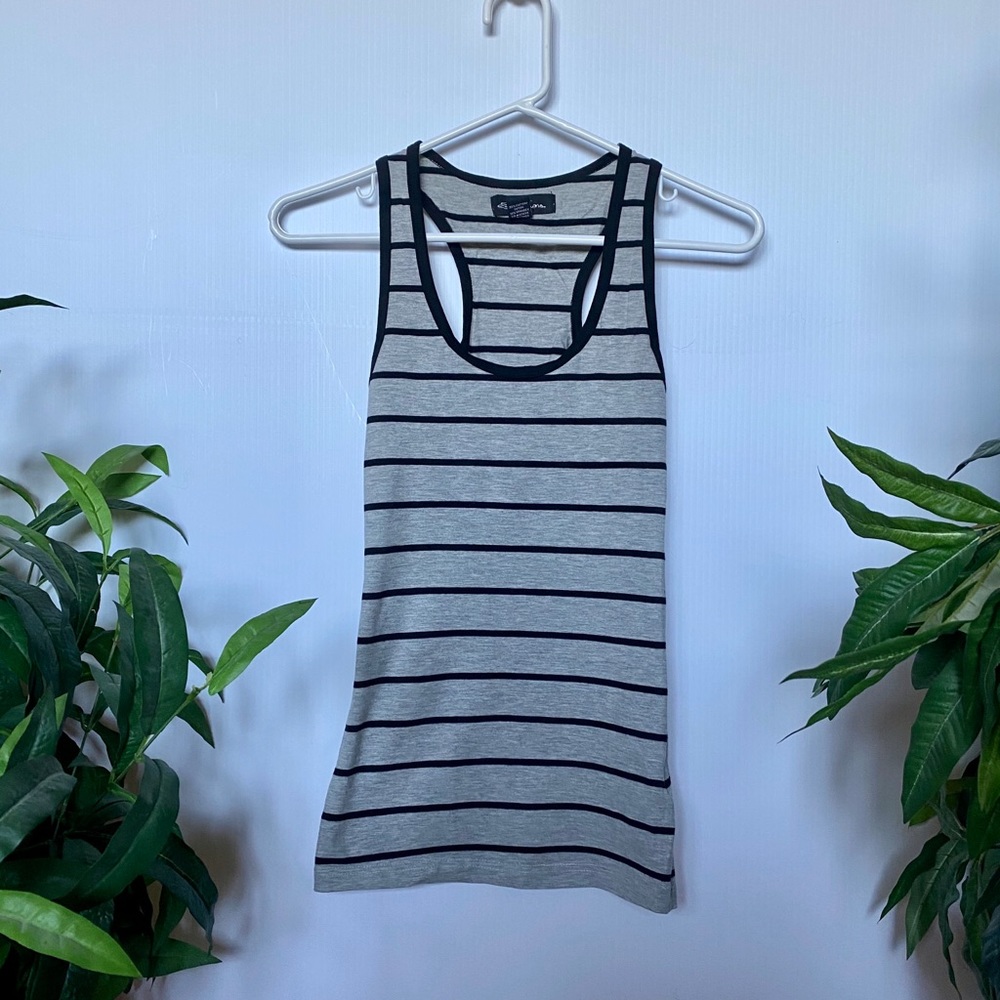 ✨2 FOR 20 ✨ - Grey and Black Racer Back Tank